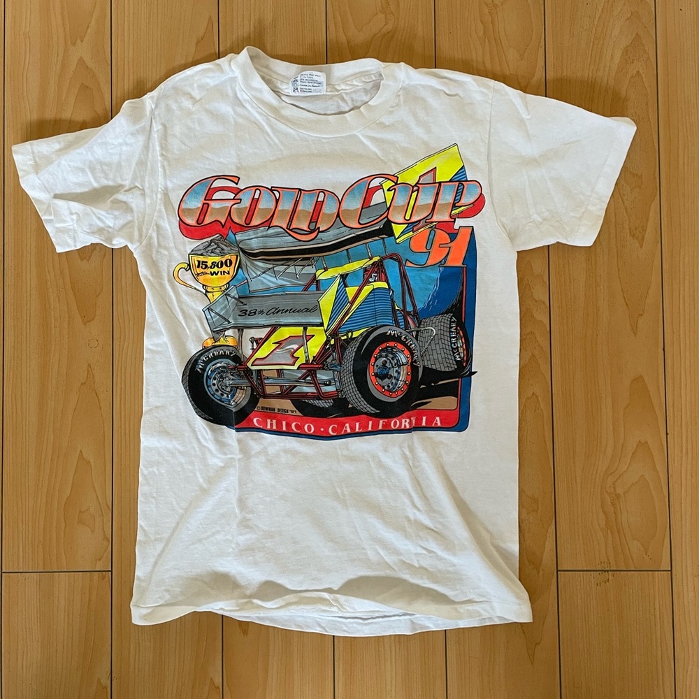 CUTE: vintage car racing tee